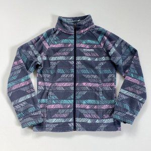 Columbia Gray Print Fleece Jacket
